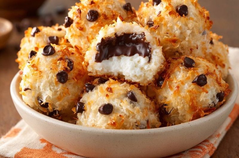 Kokos-Schoko-Makronen (Nie wieder trockene Makronen!)