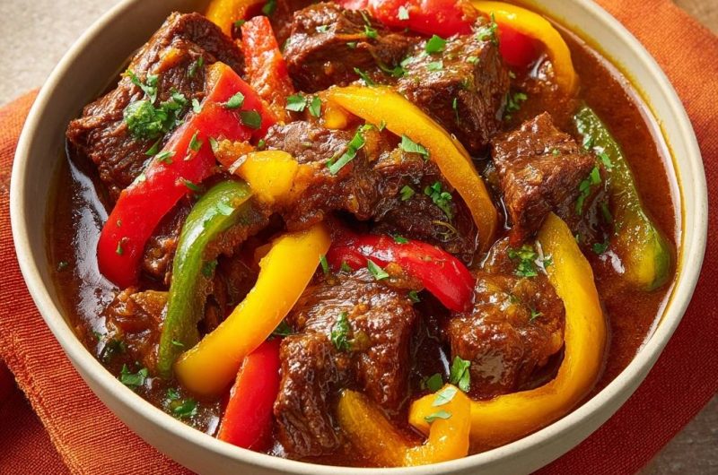 Paprika-Rindfleisch-Gulasch