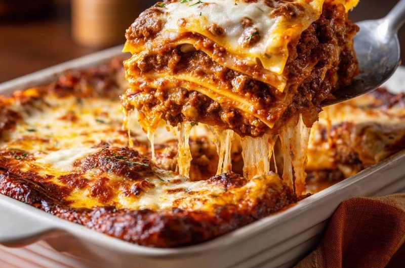 Perfekte Rindfleisch-Lasagne