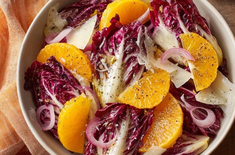 Radicchio-Orangen-Salat mit Pecorino
