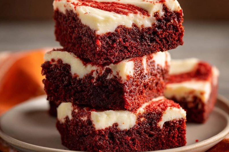 Rotvelvet-Brownies