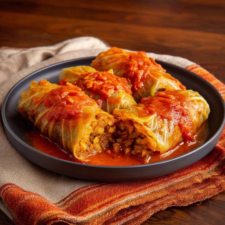 Saftige Kohlrouladen in Tomatensoße – Nie wieder auseinanderfallend!