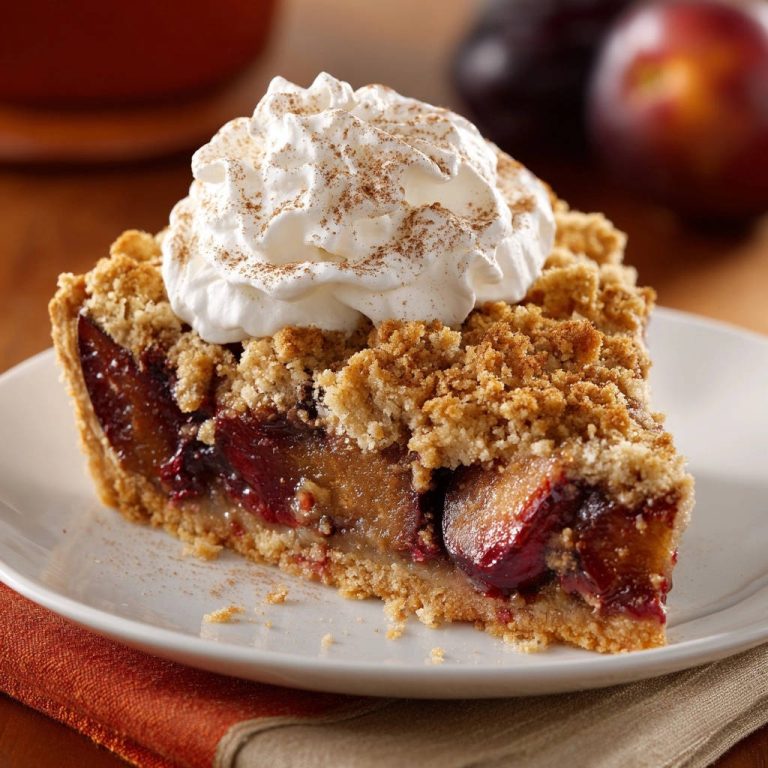 Saftiger Zwetschgen Streuselkuchen mit Schlagsahne: Nie wieder matschiger Boden!