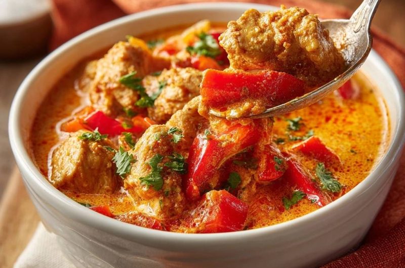 Saftiges Paprika-Rindfleisch-Curry