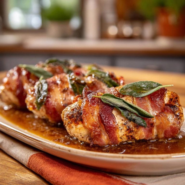 Salbei-Hähnchen im knusprigen Speckmantel: Saftig!