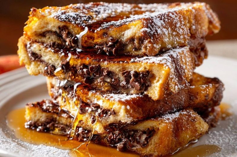 Schoko-French-Toast-Turm