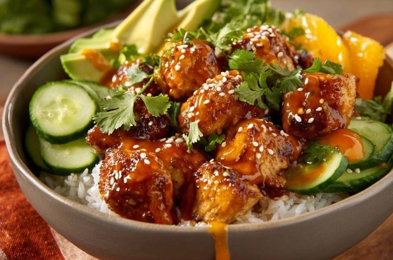 Sticky Gochujang-Hähnchen-Bowl