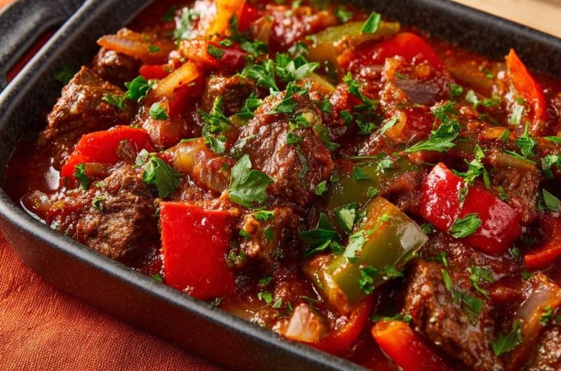 Würziges Rind-Paprika-Gulasch