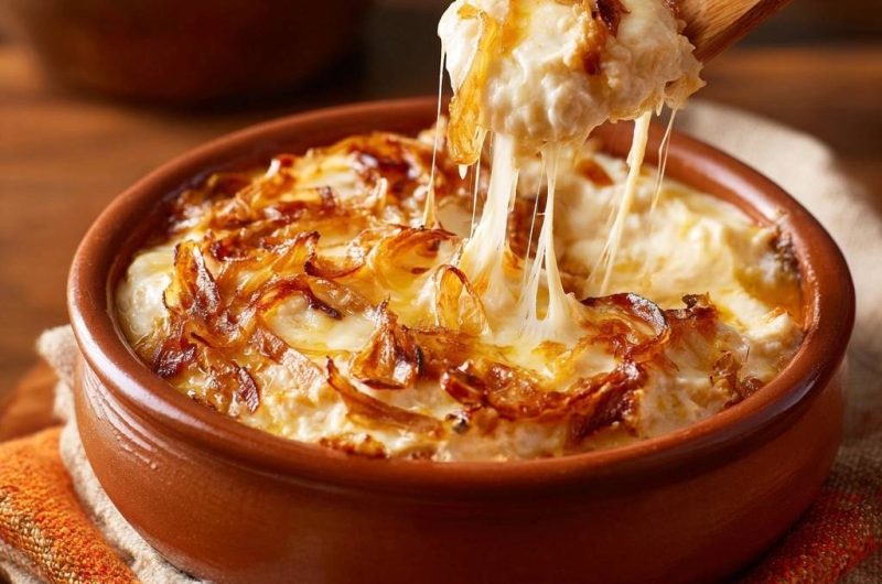 Zwiebel-Käse-Dip