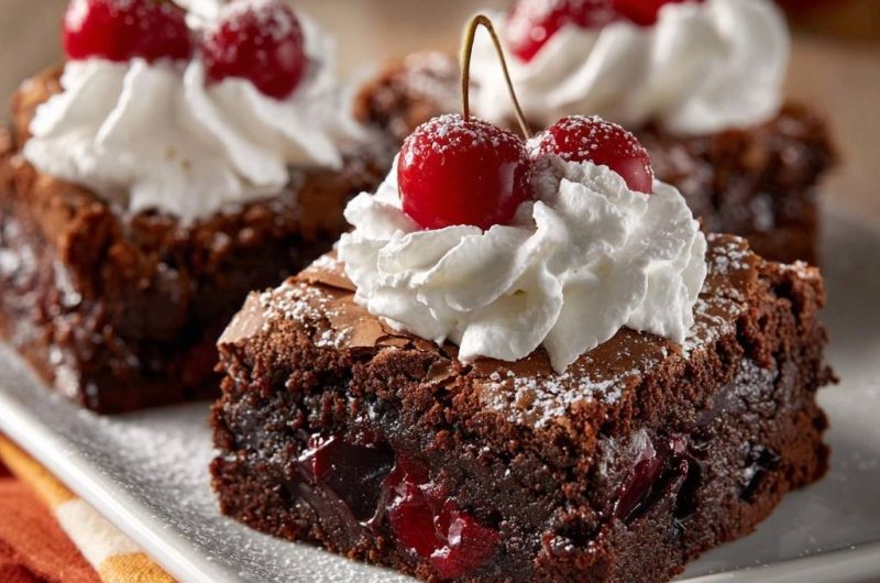 Schoko-Kirsch-Brownies