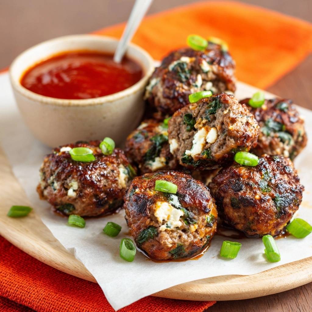 Spinat-Feta-Frikadellen