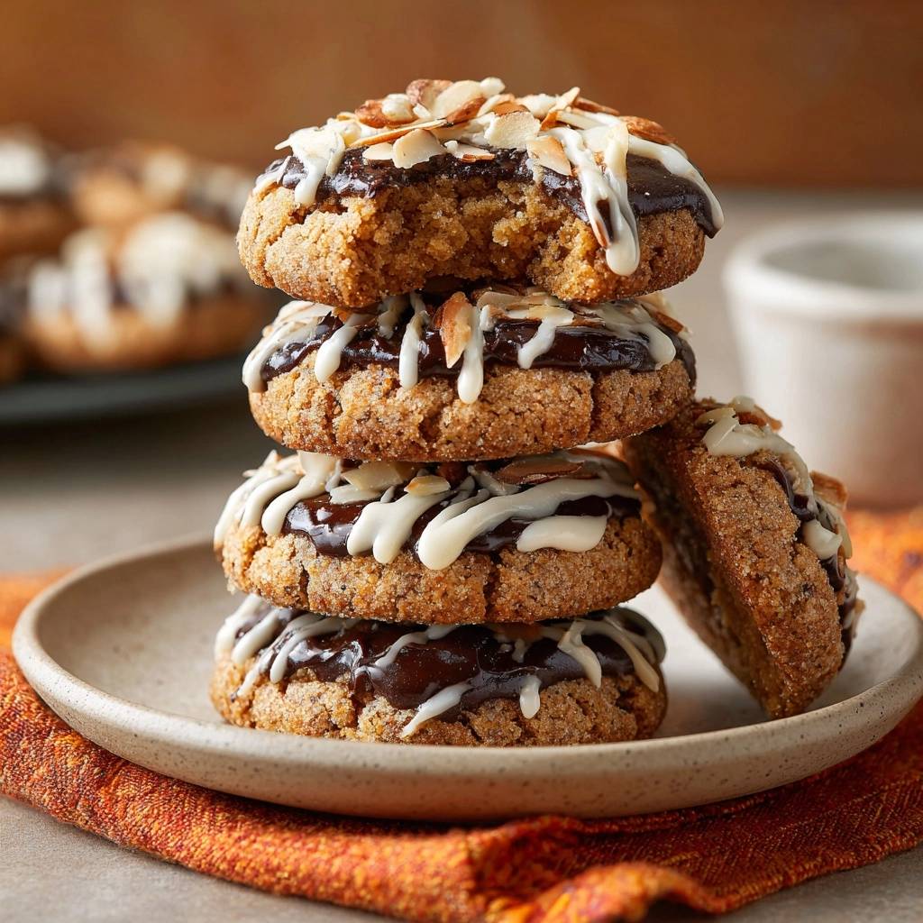 Schoko-Mandel-Kürbiskekse (Nie wieder matschige Kürbiskekse!)