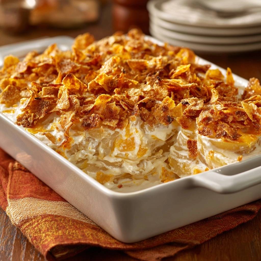 Cremiger Kartoffelauflauf mit knuspriger Kruste