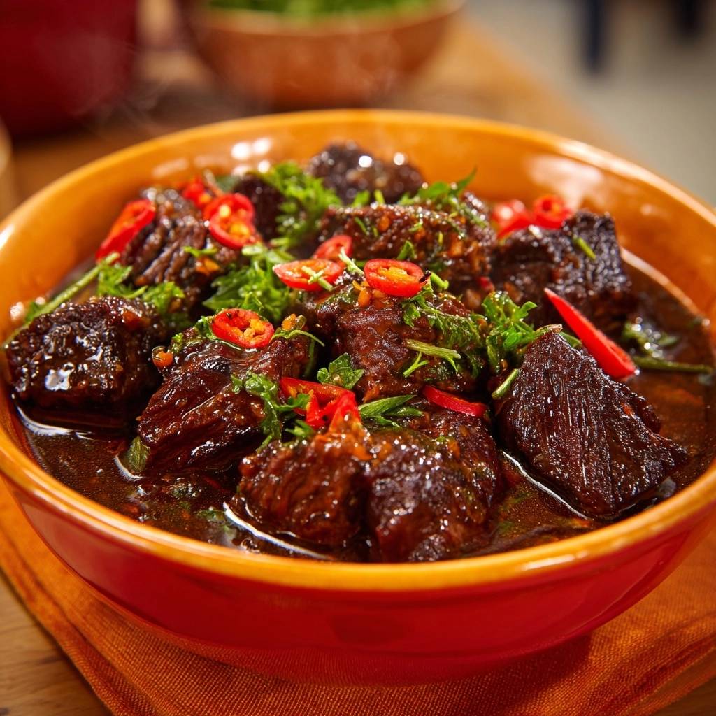 Scharfes Rindfleisch-Curry