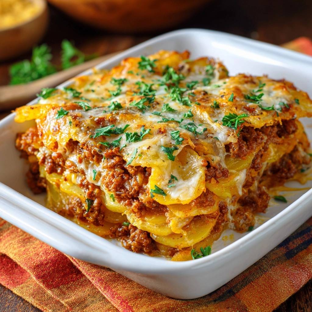 Kartoffel-Hackfleisch-Auflauf (Keine wässrige Soße mehr)