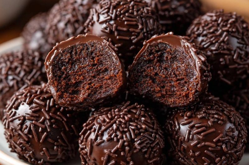 Brigadeiros – saftige Schoko-Trüffel (Nie wieder klebende Masse!)