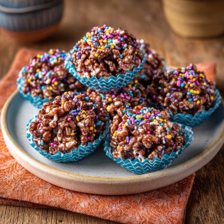 Bunte Schoko-Puffreis-Happen (Nie wieder klebende Hände!)
