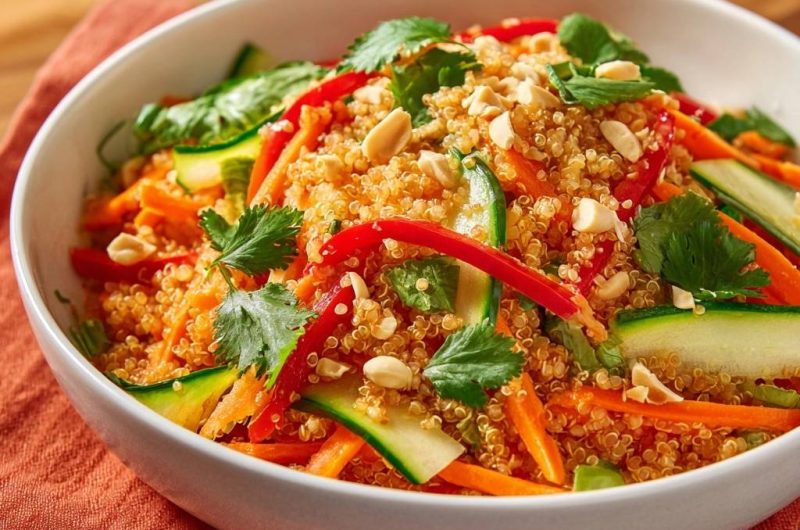 Bunter Quinoa-Gemüsesalat (Nie wieder matschige Quinoa!)