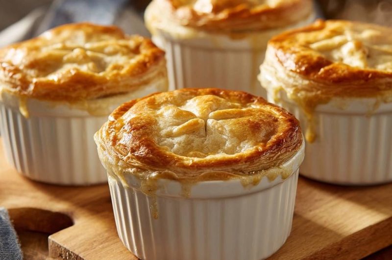 Cremige Hähnchen-Pot-Pies