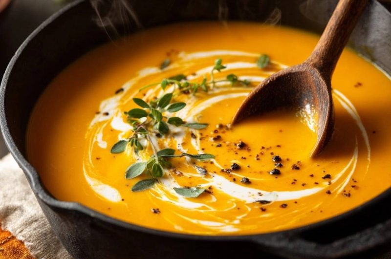 Cremige Kürbissuppe