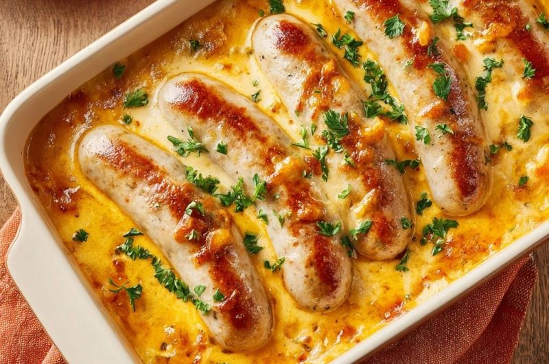 Cremiger Bratwurst-Auflauf (Keine wässrige Soße mehr)