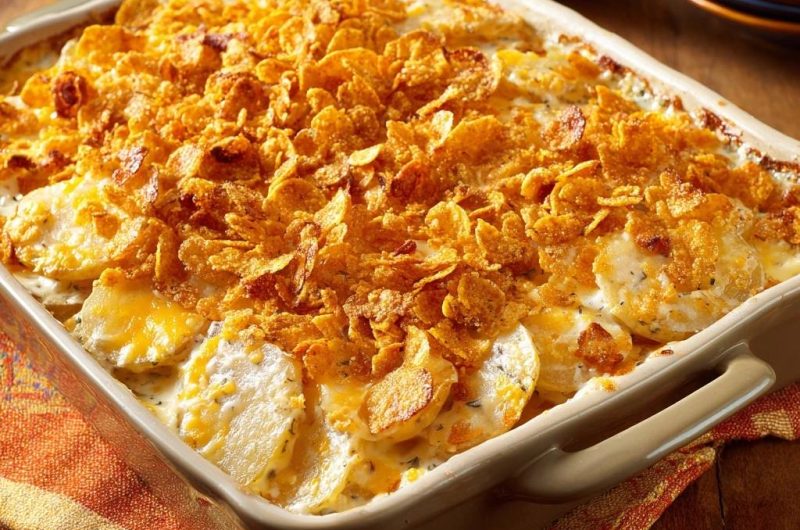 Cremiger Kartoffelauflauf mit knuspriger Kruste