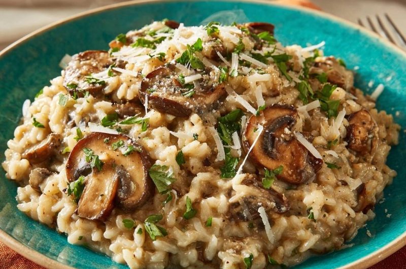Cremiges Champignon-Risotto