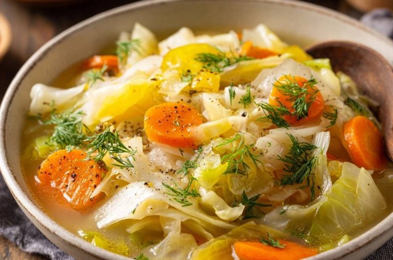 Dillige Kohl-Karotten-Suppe (Nie wieder matschiger Kohl!)