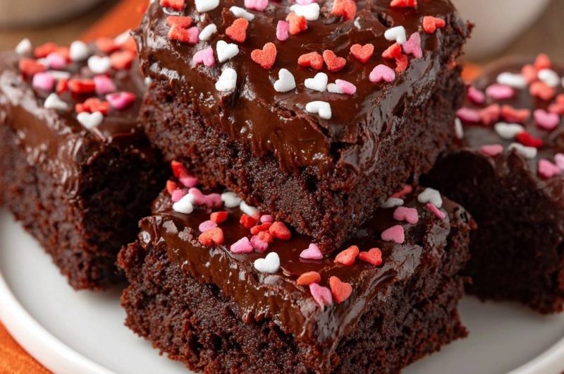 Herzige Schoko-Brownies (Nie wieder trockene Brownies!)