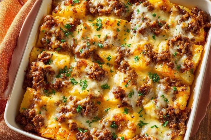 Kartoffel-Hackfleisch-Auflauf (Keine wässrige Soße mehr)