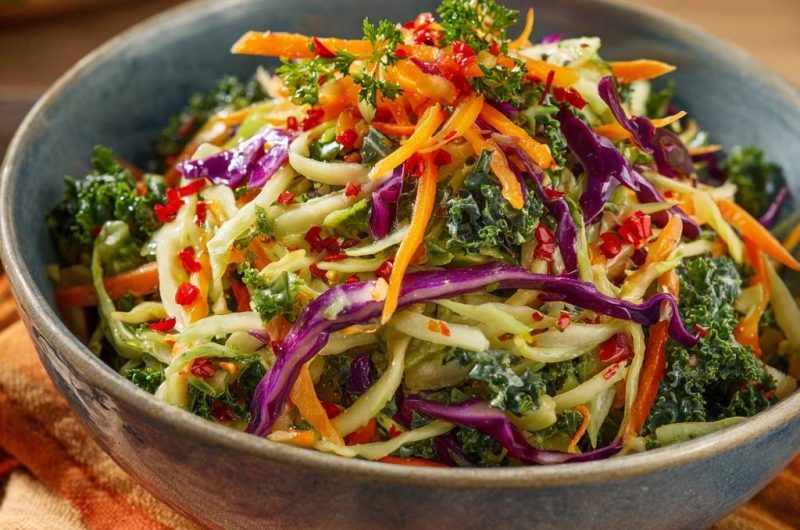 Knackiger Regenbogen-Krautsalat (Keine wässrige Soße mehr)