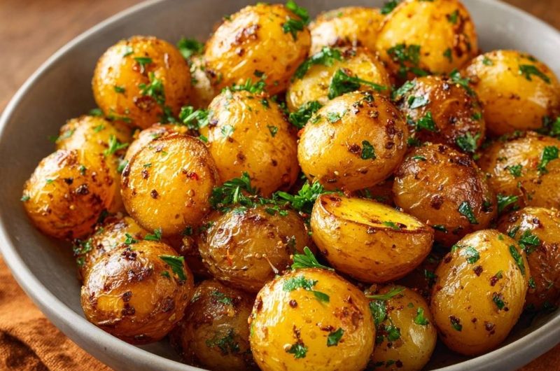 Knusprige Babykartoffeln mit Petersilie