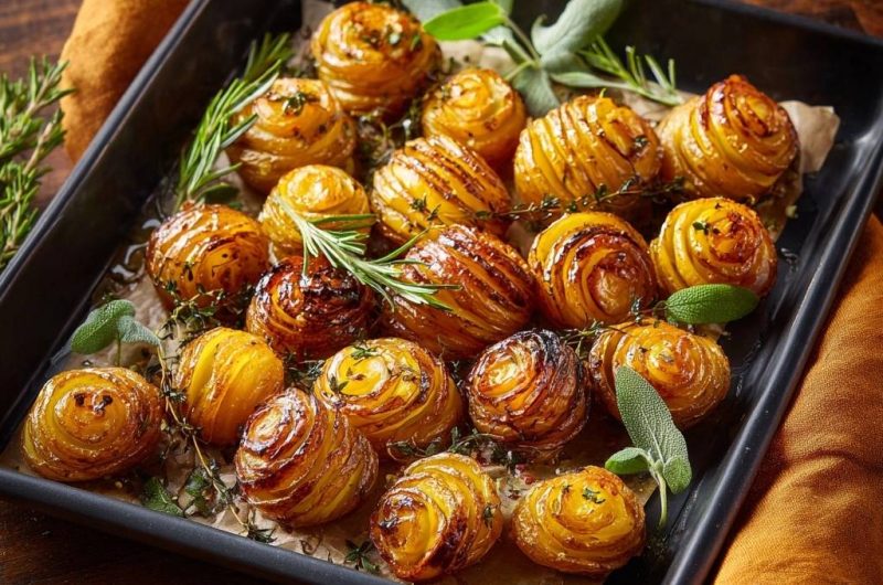 Knusprige Kräuter-Spiralkartoffeln