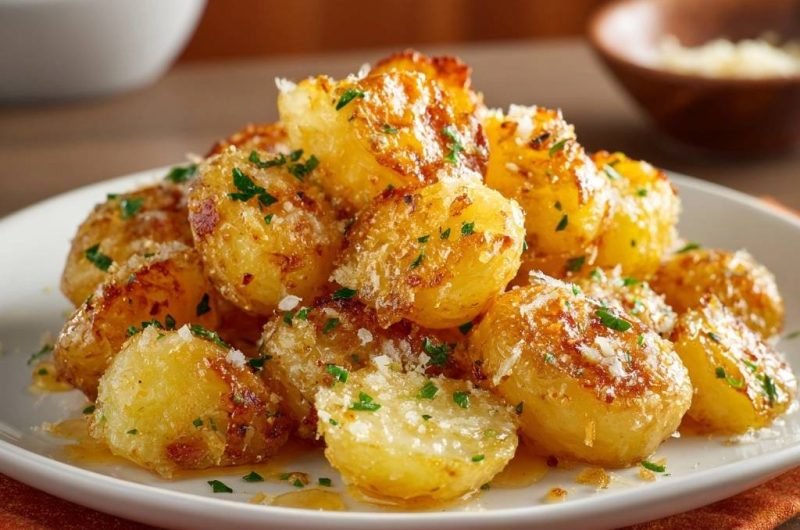 Knusprige Parmesan-Babykartoffeln