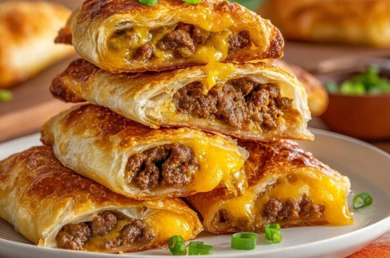 Knusprige Rinderhack-Käse-Empanadas