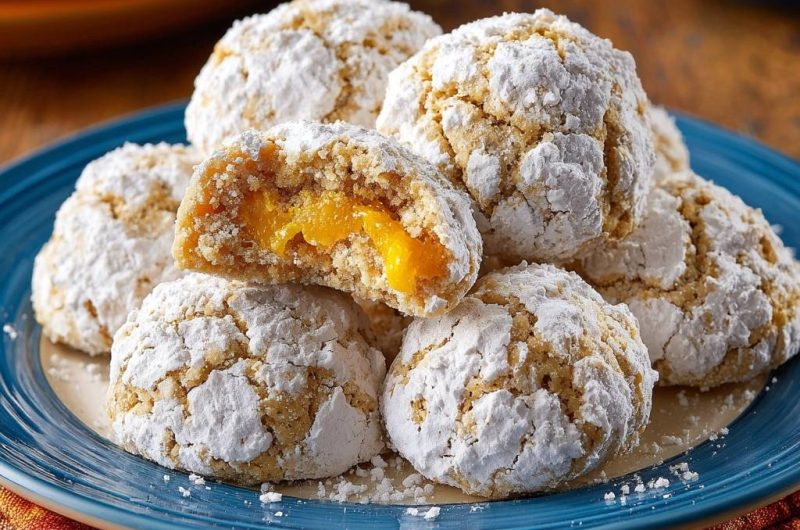 Knusprige Zitronen-Schneebällchen (Nie wieder auslaufende Füllung!)