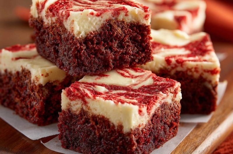 Red Velvet Cheesecake Brownies (Nie wieder trockene Brownies!)