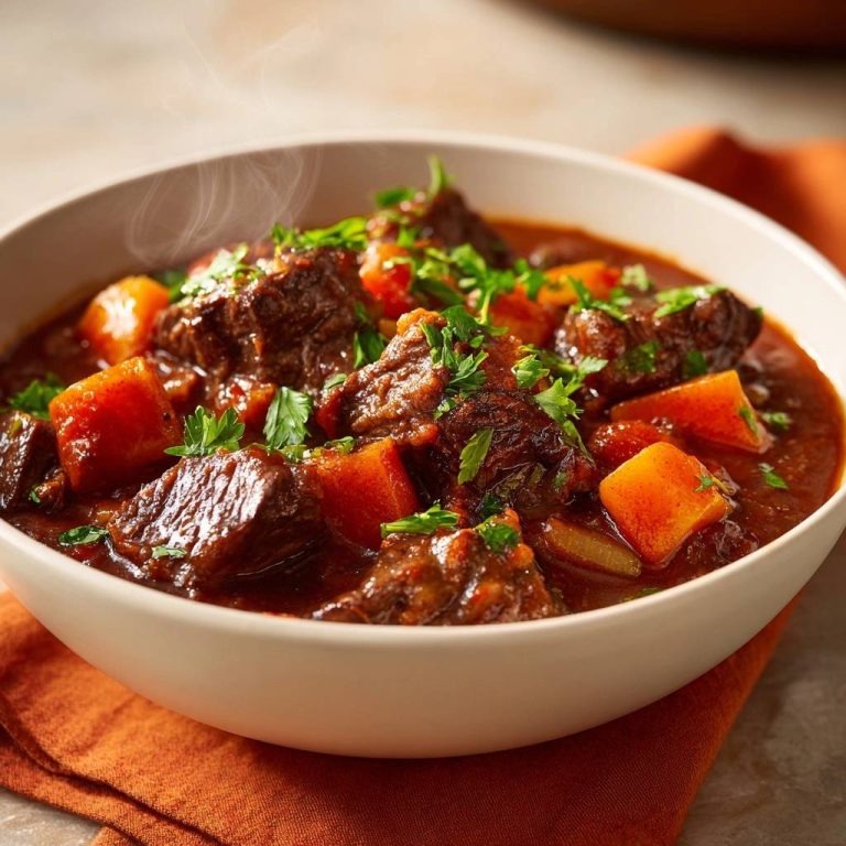 Rustikales Rindergulasch mit Karotten – zart garantiert