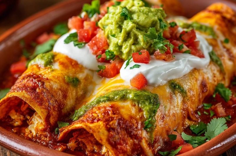 Saftige Hühner-Enchiladas