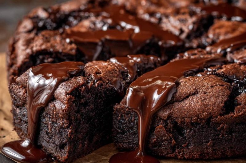 Saftiger Schokoladenbrownie