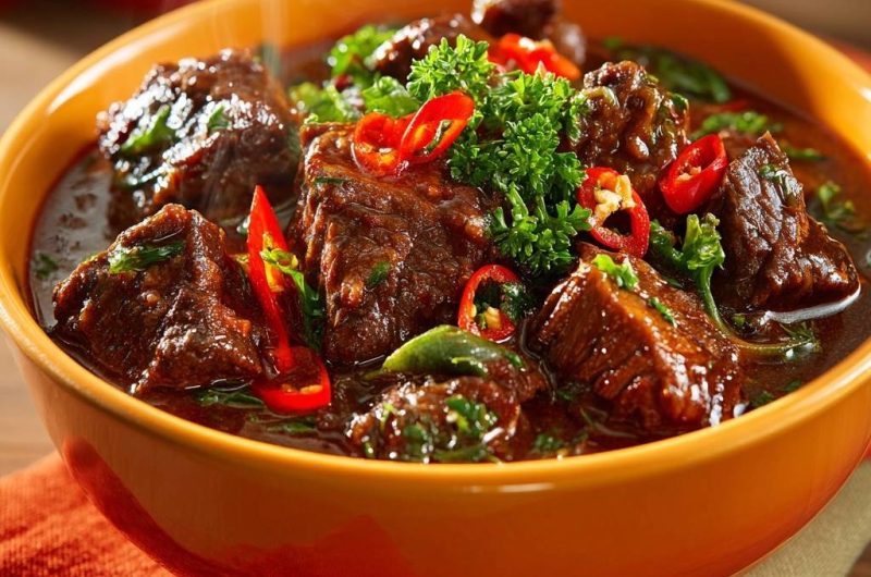 Scharfes Rindfleisch-Curry