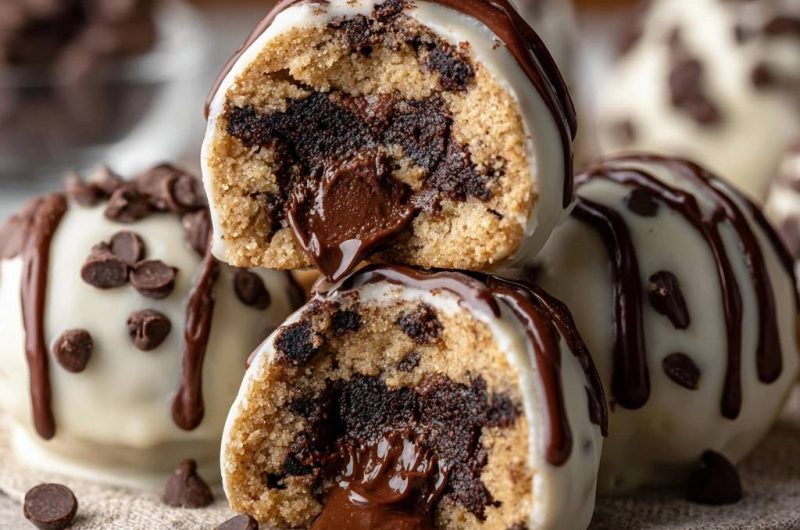 Schoko-Lava Cookie Dough Balls