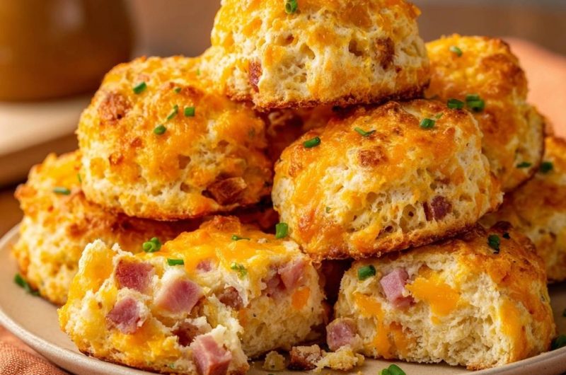 Käse-Schinken-Biscuits
