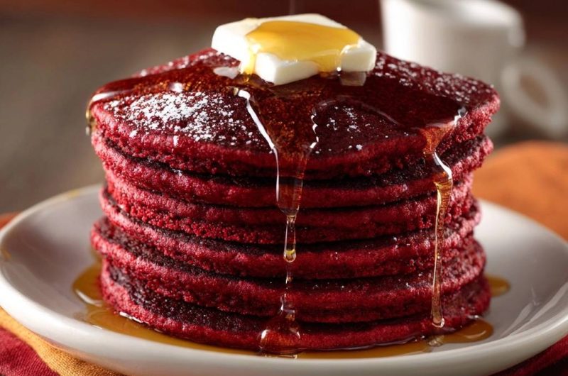 Red Velvet Pfannkuchen