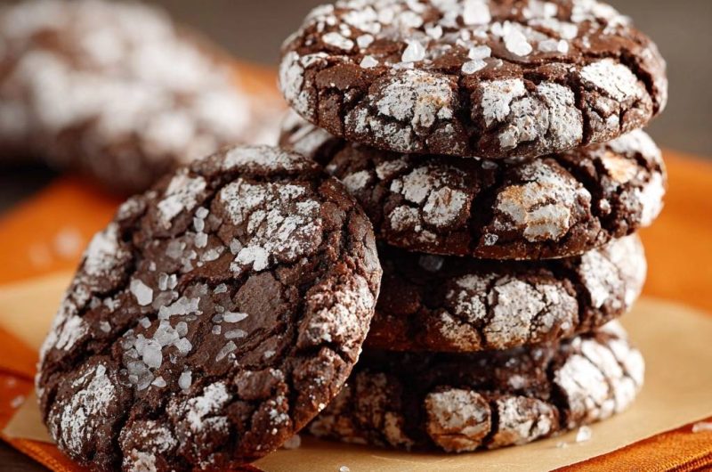 Schoko-Crinkle-Cookies