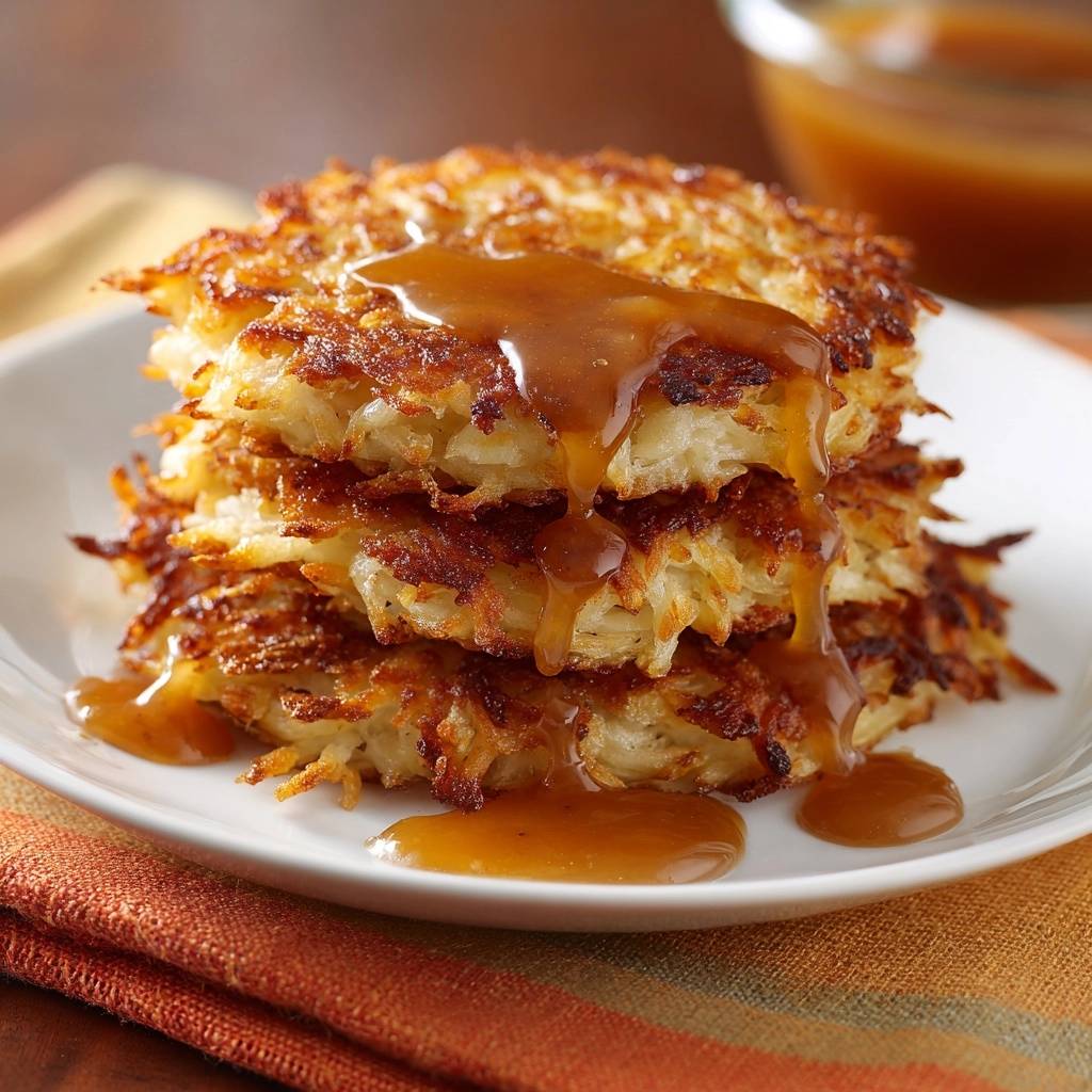 Knusprige Reibekuchen mit Apfelmus