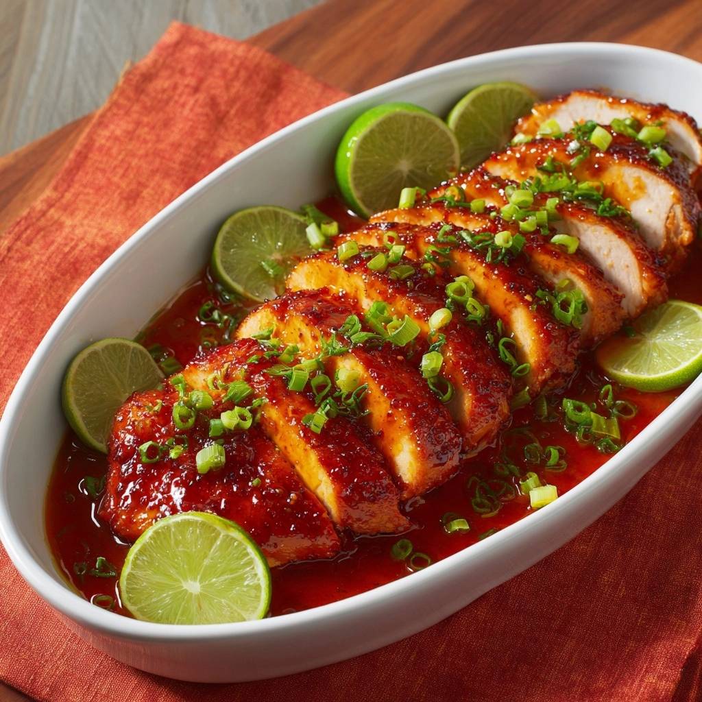 Glasiertes Limetten-Hähnchen