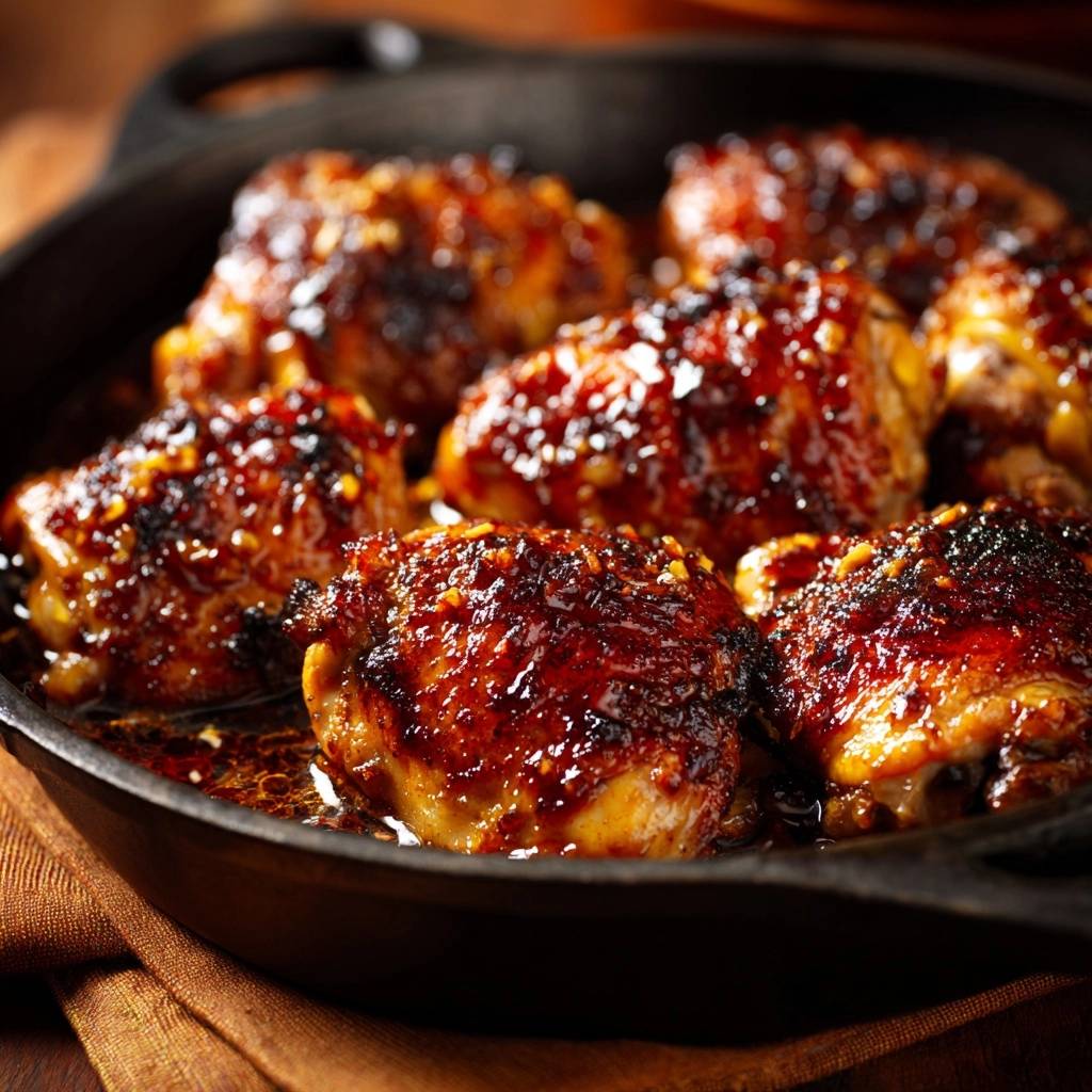 Sticky Honig-Soja-Hähnchenschenkel (Nie wieder trockenes Fleisch!)