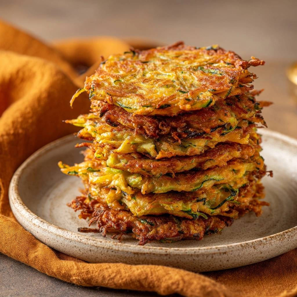 Knusprige Zucchini-Puffer