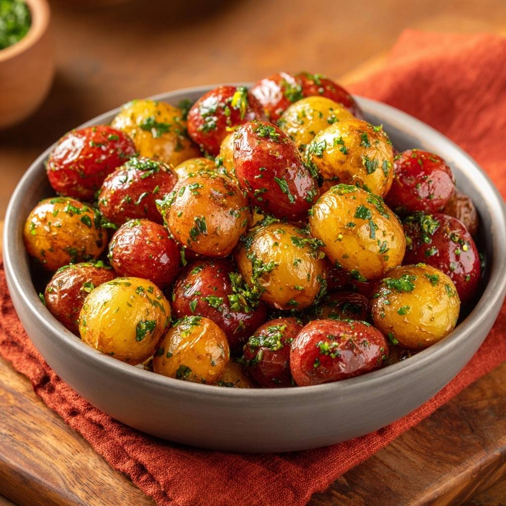 Knusprige Babykartoffeln mit Petersilie